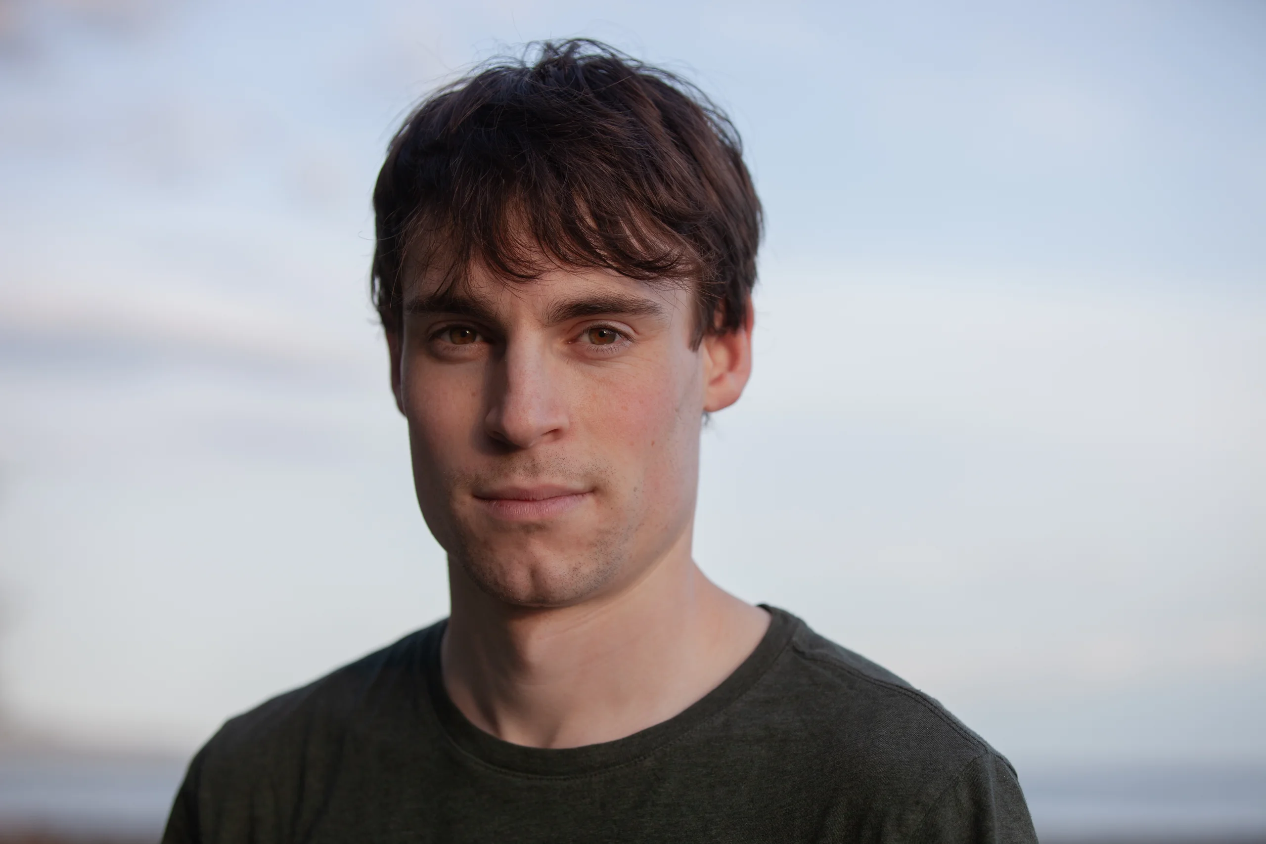 Portrait of Owen Marshall outdoors near the ocean